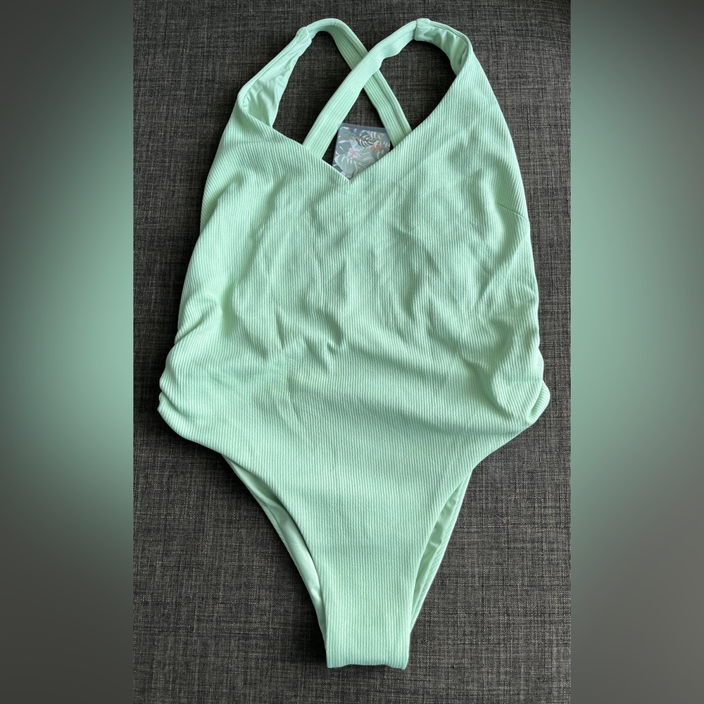 Toluca one piece swimwear eucalyptus size medium long